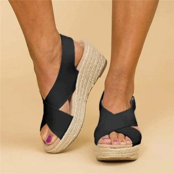 Mira | Women's Orthopedic Wedge Espadrille Sandals
