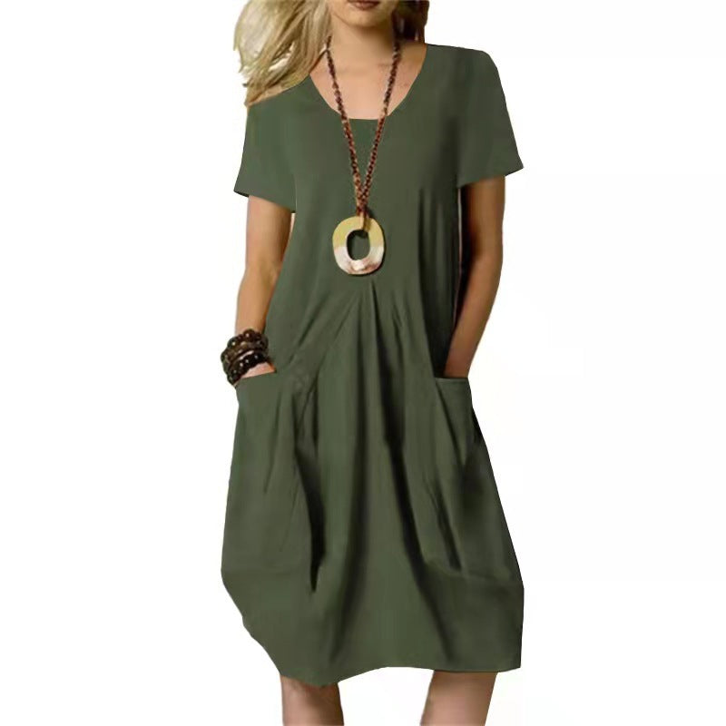Alora | Women's Relaxed Summer Swing Dress With Pockets