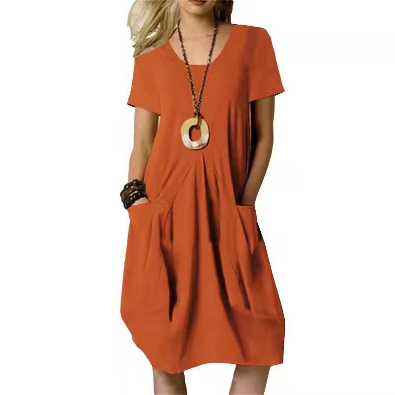 Alora | Women's Relaxed Summer Swing Dress With Pockets