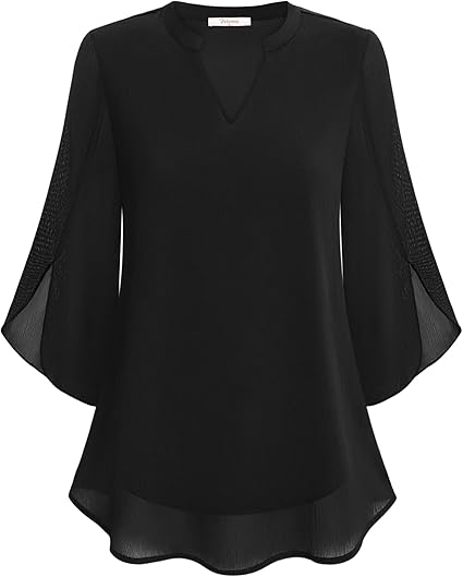 Selene | Women's Chiffon Bell Sleeve Elegant Blouse