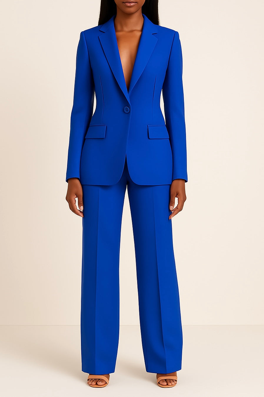 Camille | Women's Wide-Leg Tailored Pantsuit Set