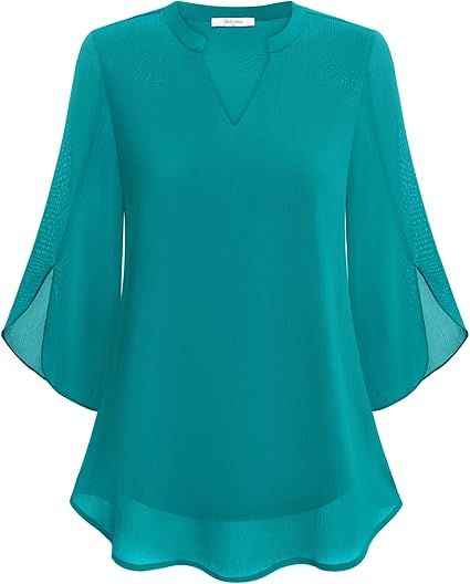 Selene | Women's Chiffon Bell Sleeve Elegant Blouse