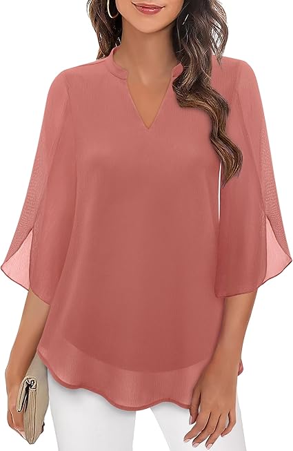 Selene | Women's Chiffon Bell Sleeve Elegant Blouse