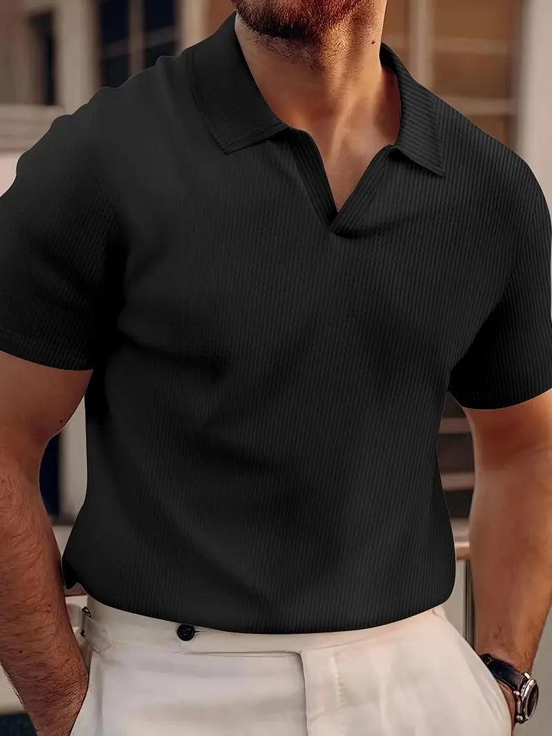 Felix | Men's Textured Short Sleeve Polo Shirt