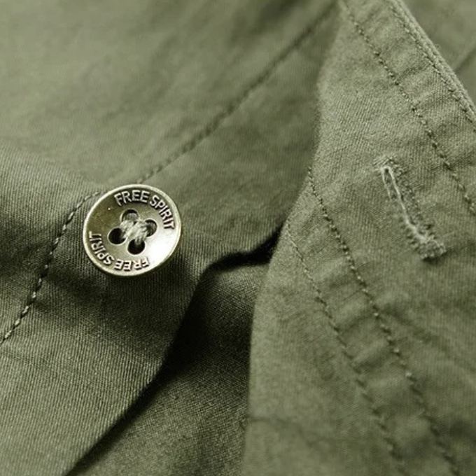 Ethan | Men's Utility Style Button-Front Cargo Shirt