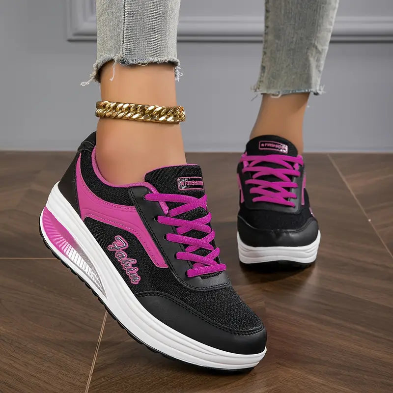 Vera | Women's Orthopedic Lace-Up Platform Sneakers