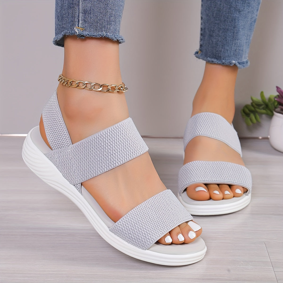 Ayla | Women's Adjustable Strap Orthopedic Flat Sandals