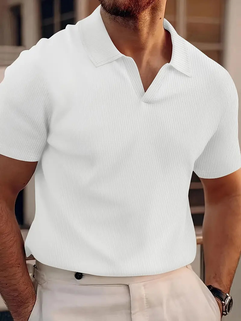 Felix | Men's Textured Short Sleeve Polo Shirt