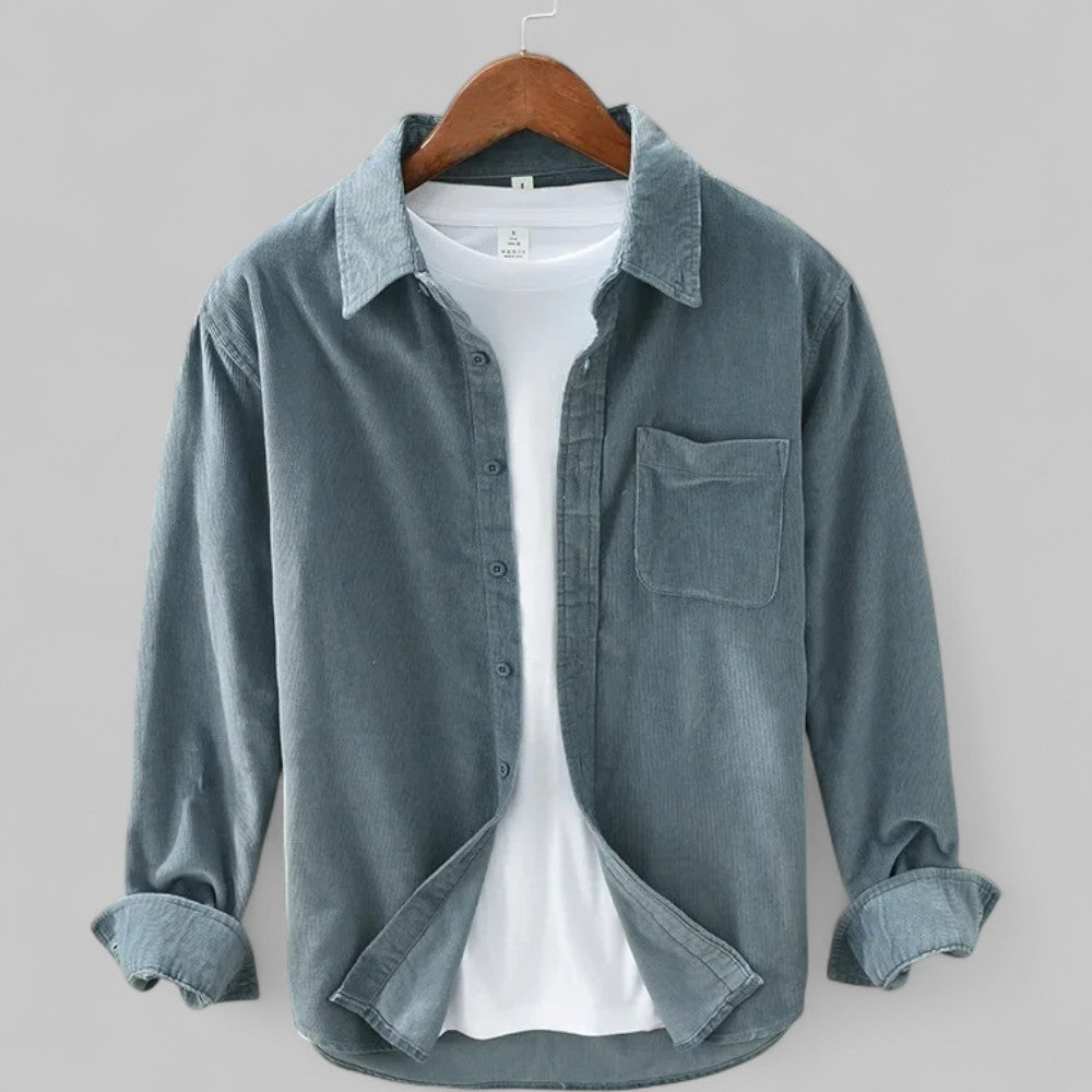 Ronan | Men's Vintage Corduroy Button Front Shirt