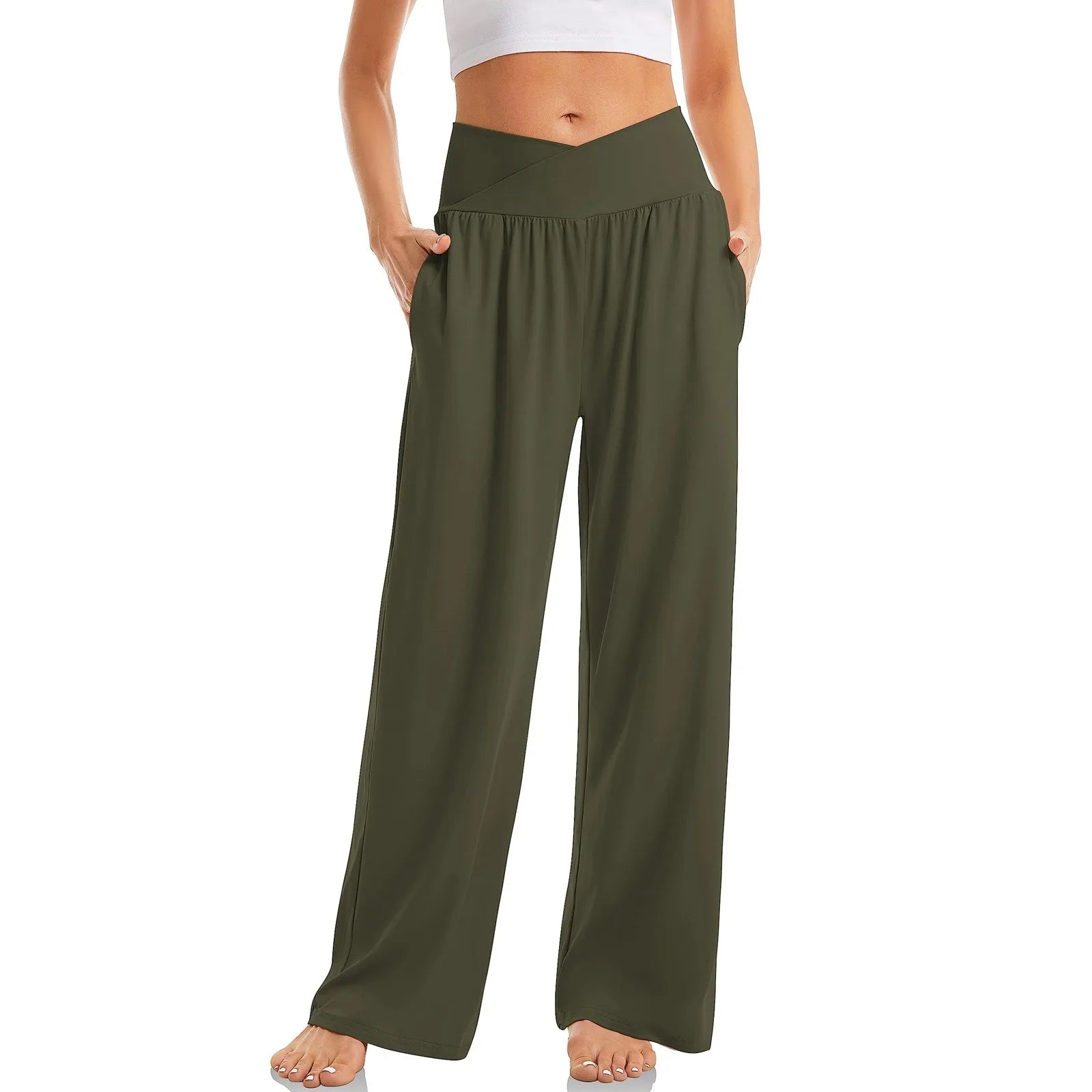 Soraya | Women's High-Rise Crossover Yoga Pants