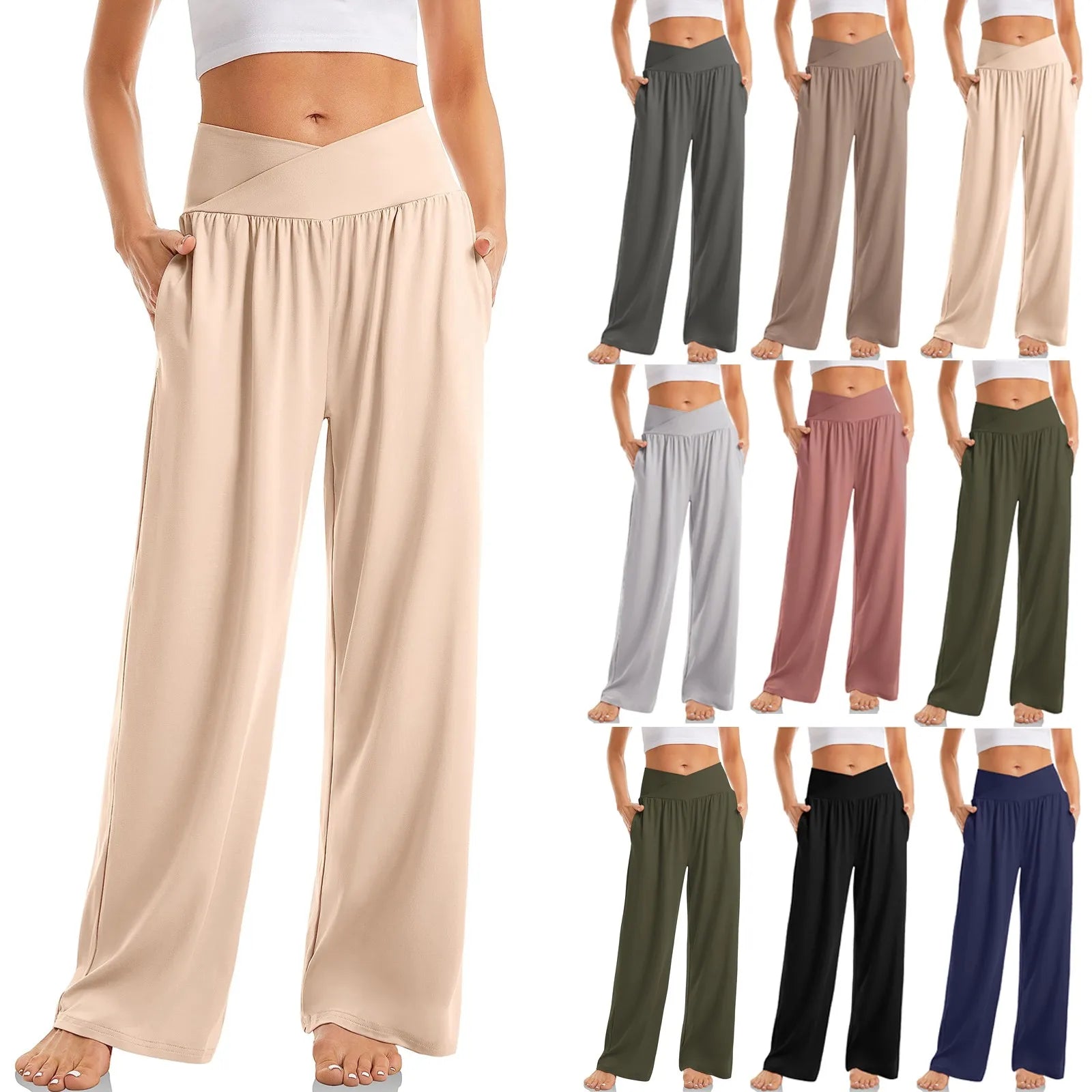 Soraya | Women's High-Rise Crossover Yoga Pants