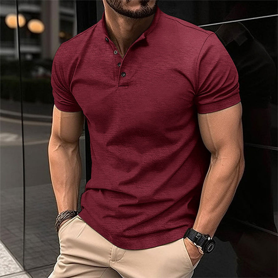 Bruno | Men's Classic Stand Collar Polo Tee