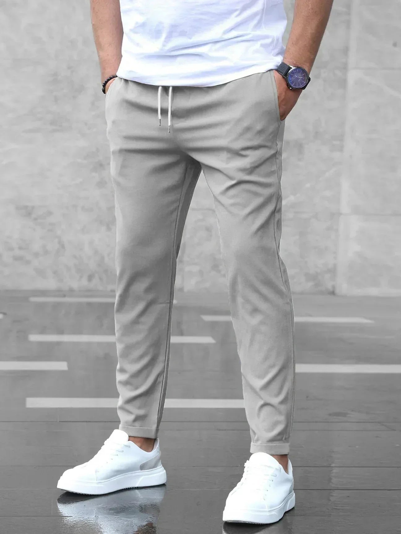 Dorian | Men's Slim Fit Casual Tapered Trousers