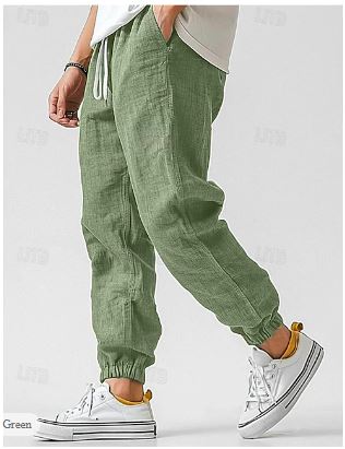 Evan | Men's Lightweight Linen Drawstring Jogger Pants