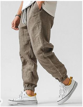 Evan | Men's Lightweight Linen Drawstring Jogger Pants