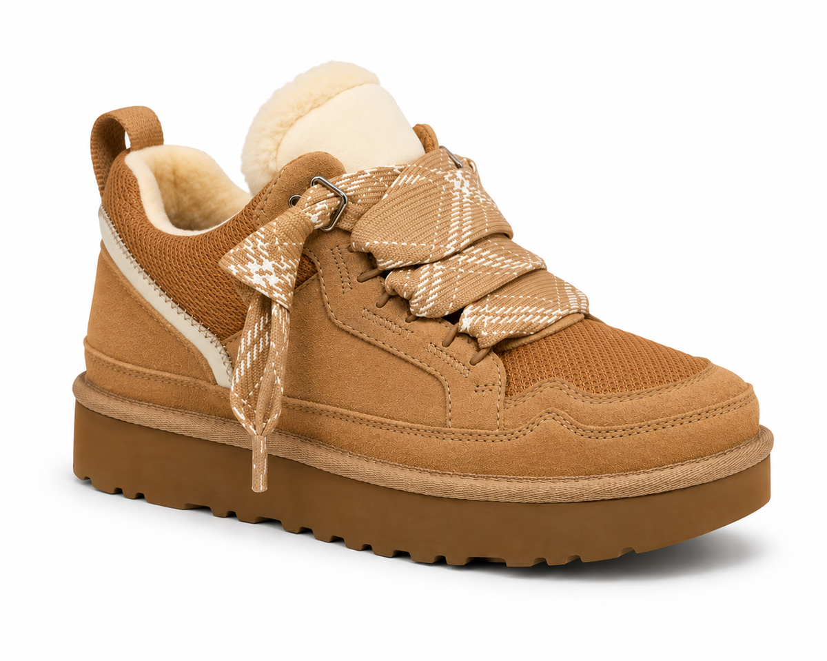 Sienna | Women's Fleece-Lined Suede Lace-Up Platform Sneakers