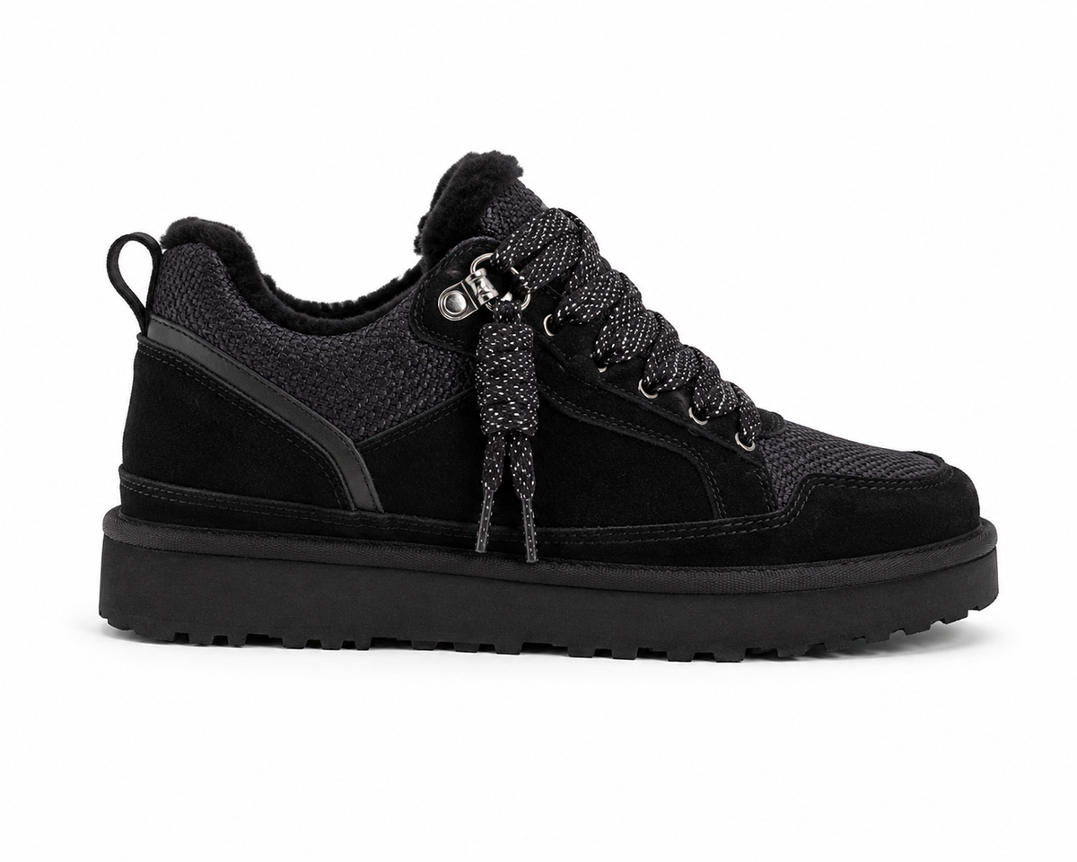 Sienna | Women's Fleece-Lined Suede Lace-Up Platform Sneakers