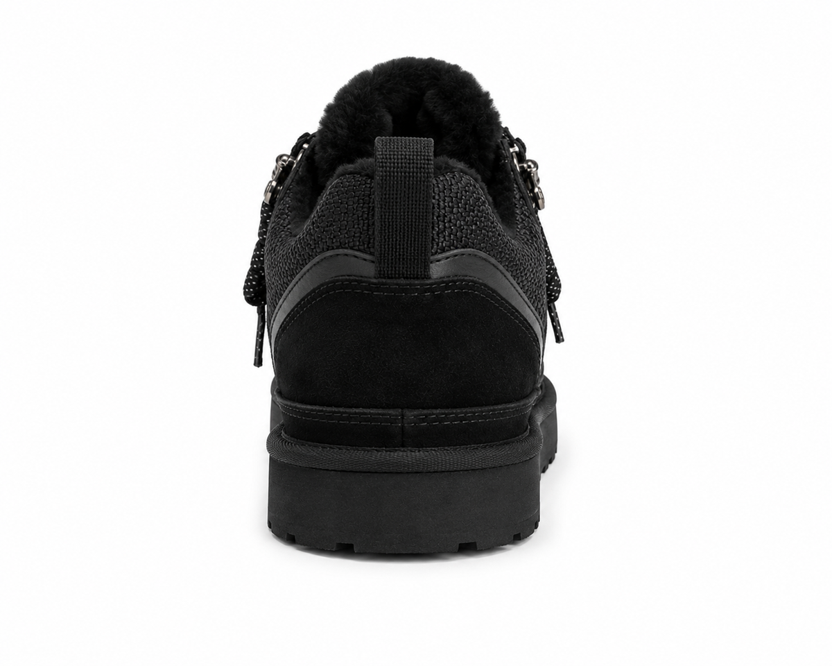 Sienna | Women's Fleece-Lined Suede Lace-Up Platform Sneakers