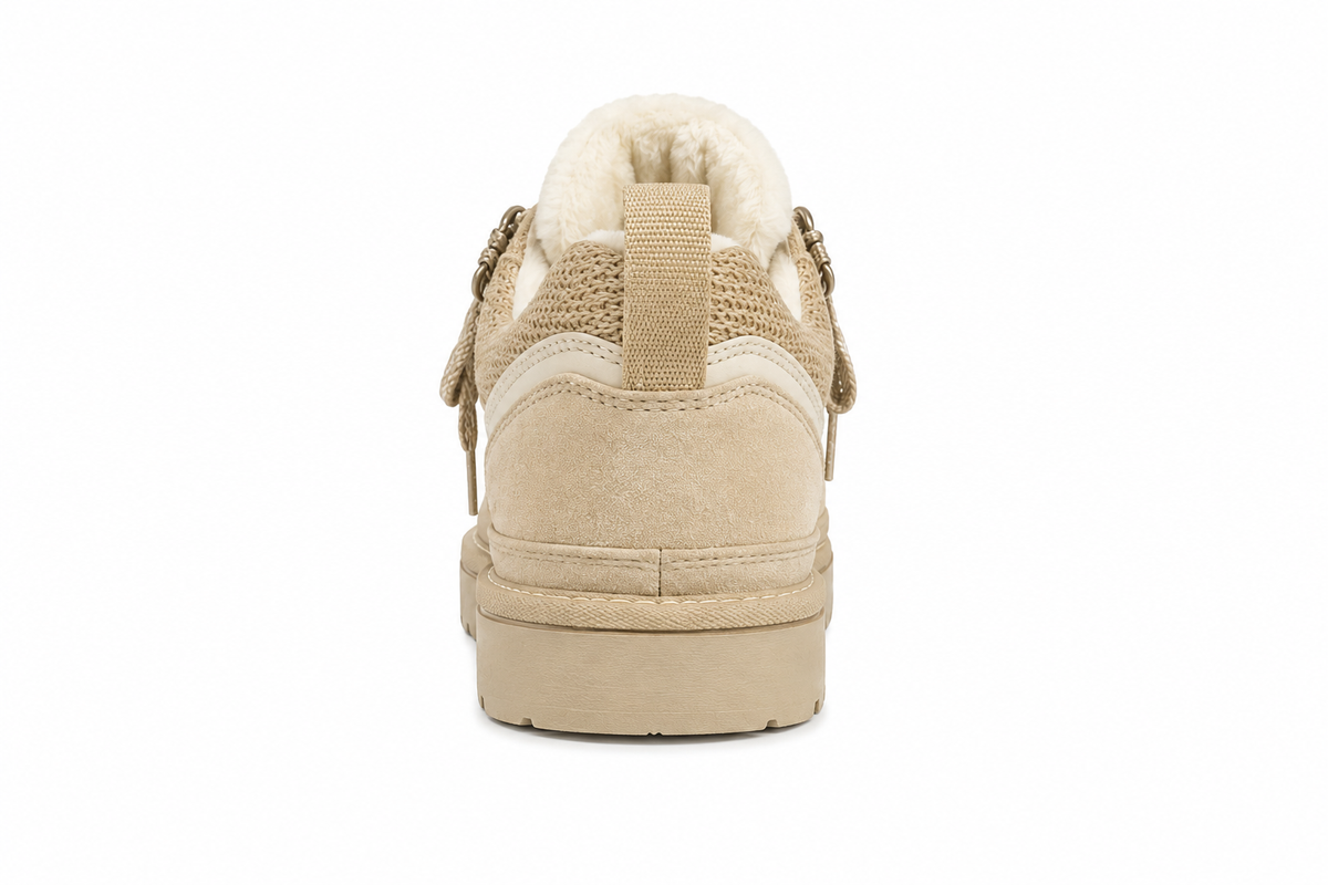 Sienna | Women's Fleece-Lined Suede Lace-Up Platform Sneakers