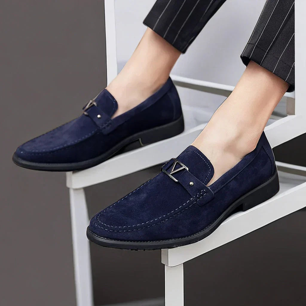 Victor | Men's Orthopedic Buckle Detail Slip-On Loafers