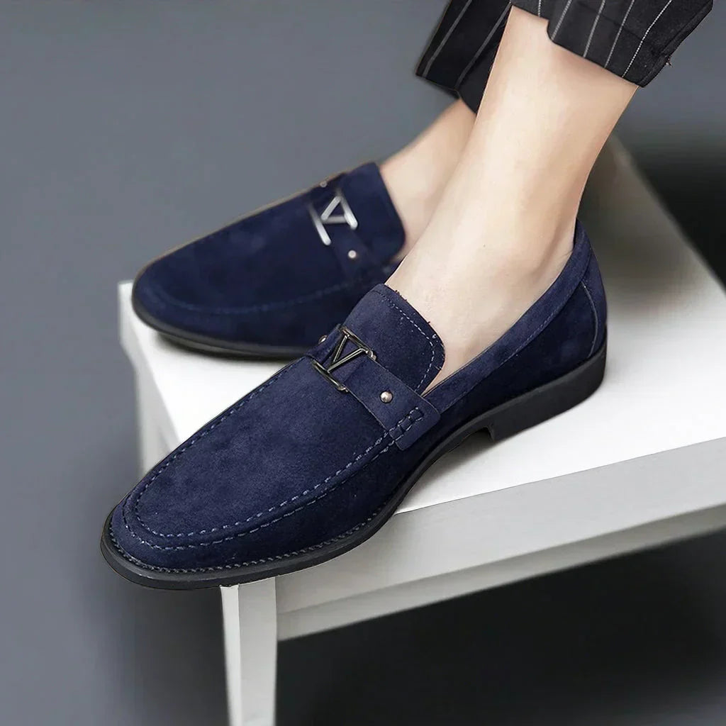 Victor | Men's Orthopedic Buckle Detail Slip-On Loafers