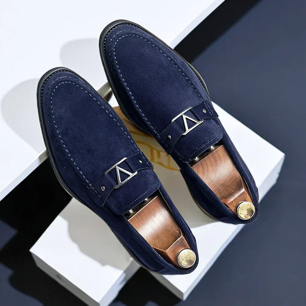 Victor | Men's Orthopedic Buckle Detail Slip-On Loafers