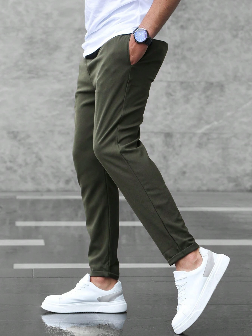 Dorian | Men's Slim Fit Casual Tapered Trousers