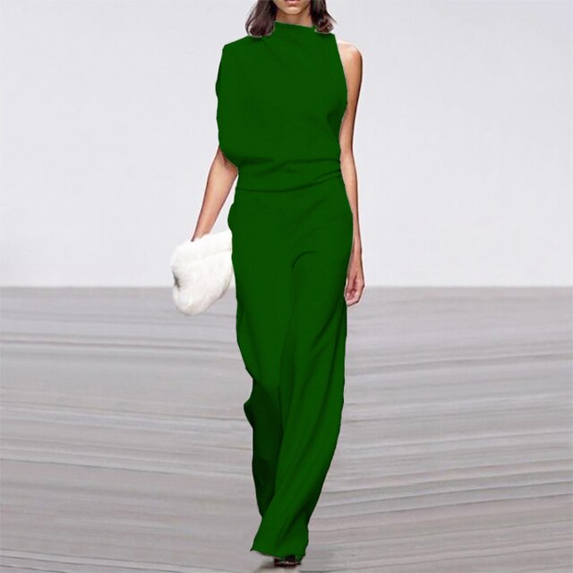 Sable | Women's One Shoulder Wide-Leg Outfit