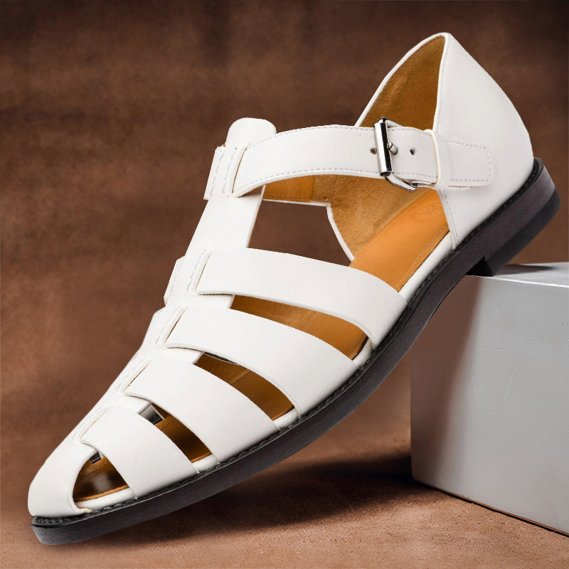 Soren | Men's Orthopedic Leather Fisherman Sandals