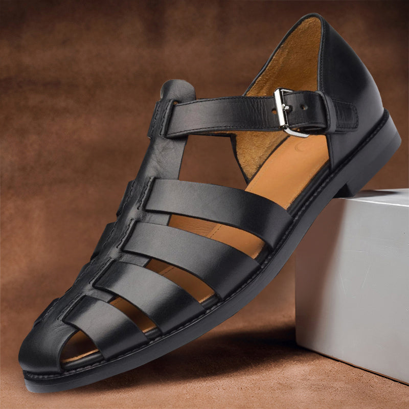 Luca | Men's Orthopedic Leather Fisherman Sandals