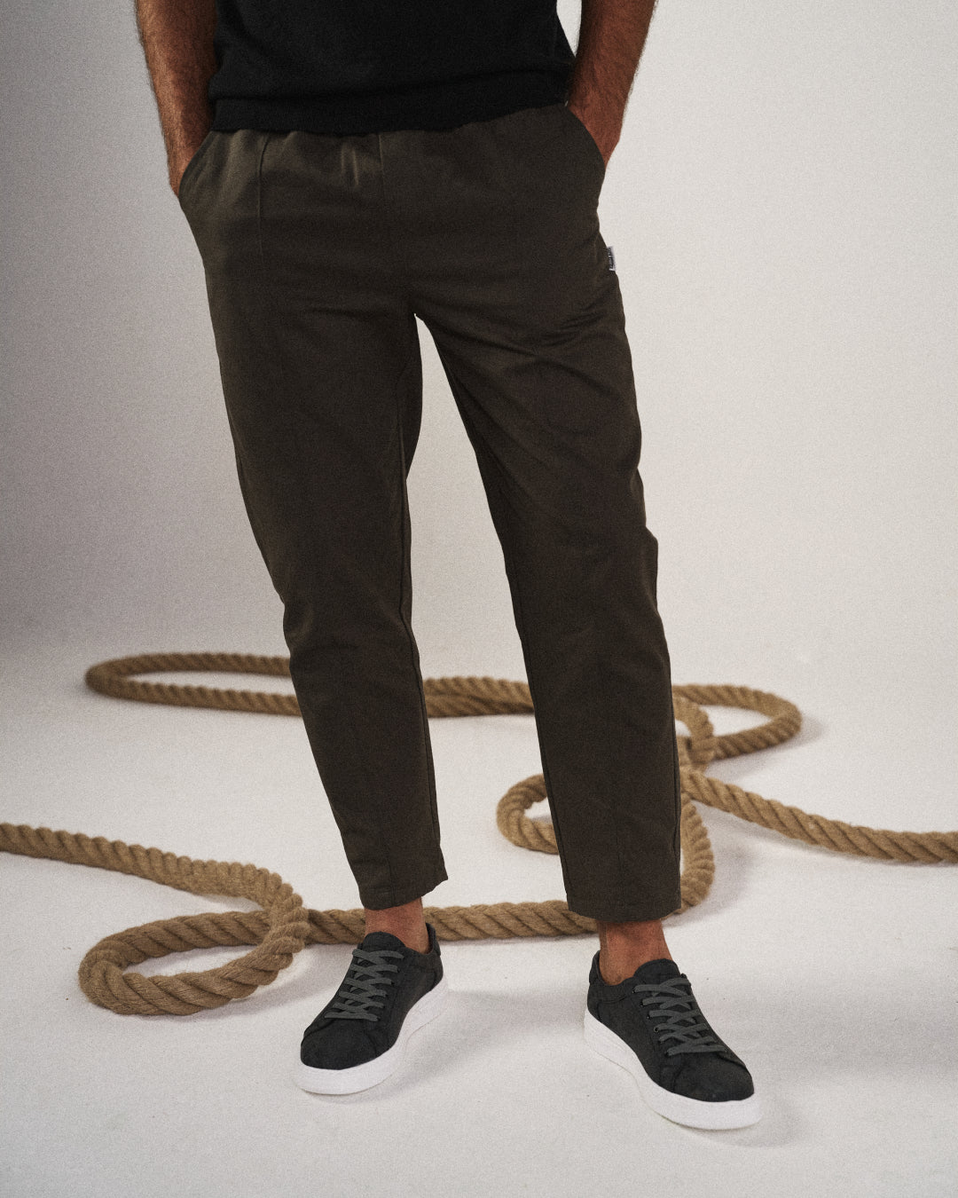 Elliot | Men's Tapered Drawstring Waist Casual Trousers