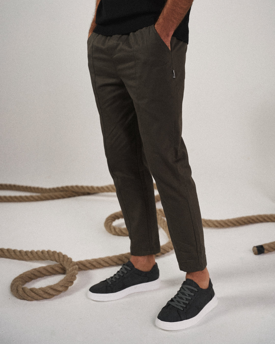 Elliot | Men's Tapered Drawstring Waist Casual Trousers