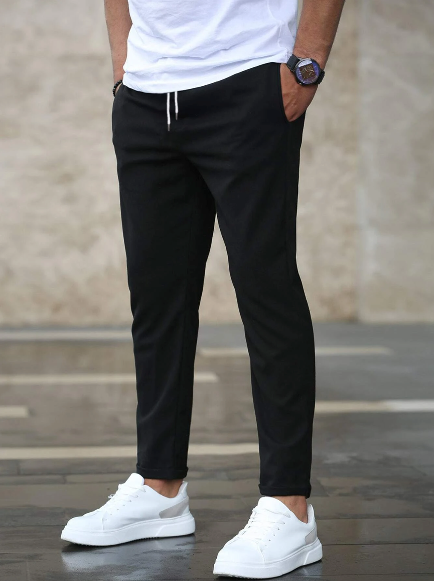 Dorian | Men's Slim Fit Casual Tapered Trousers