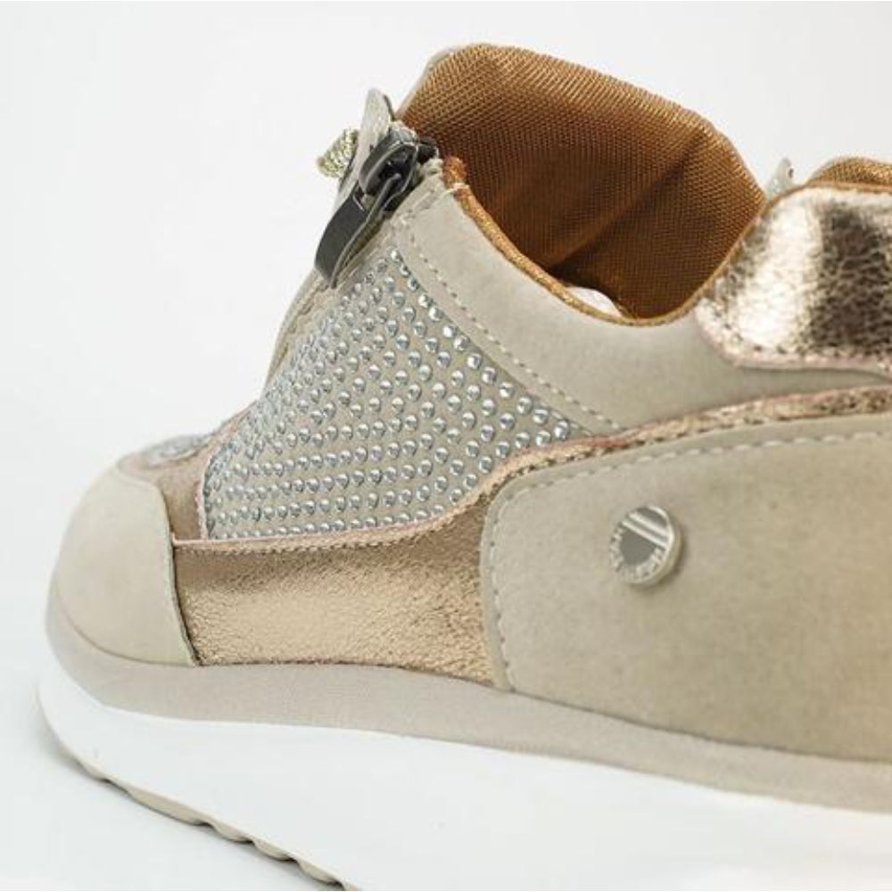 Harper | Women's Glitter Platform Lace-Up Sneakers