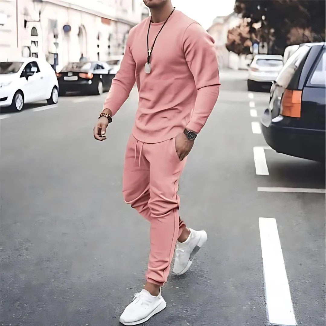 Kieran | Men's Slim Fit Zip Front Tracksuit Set
