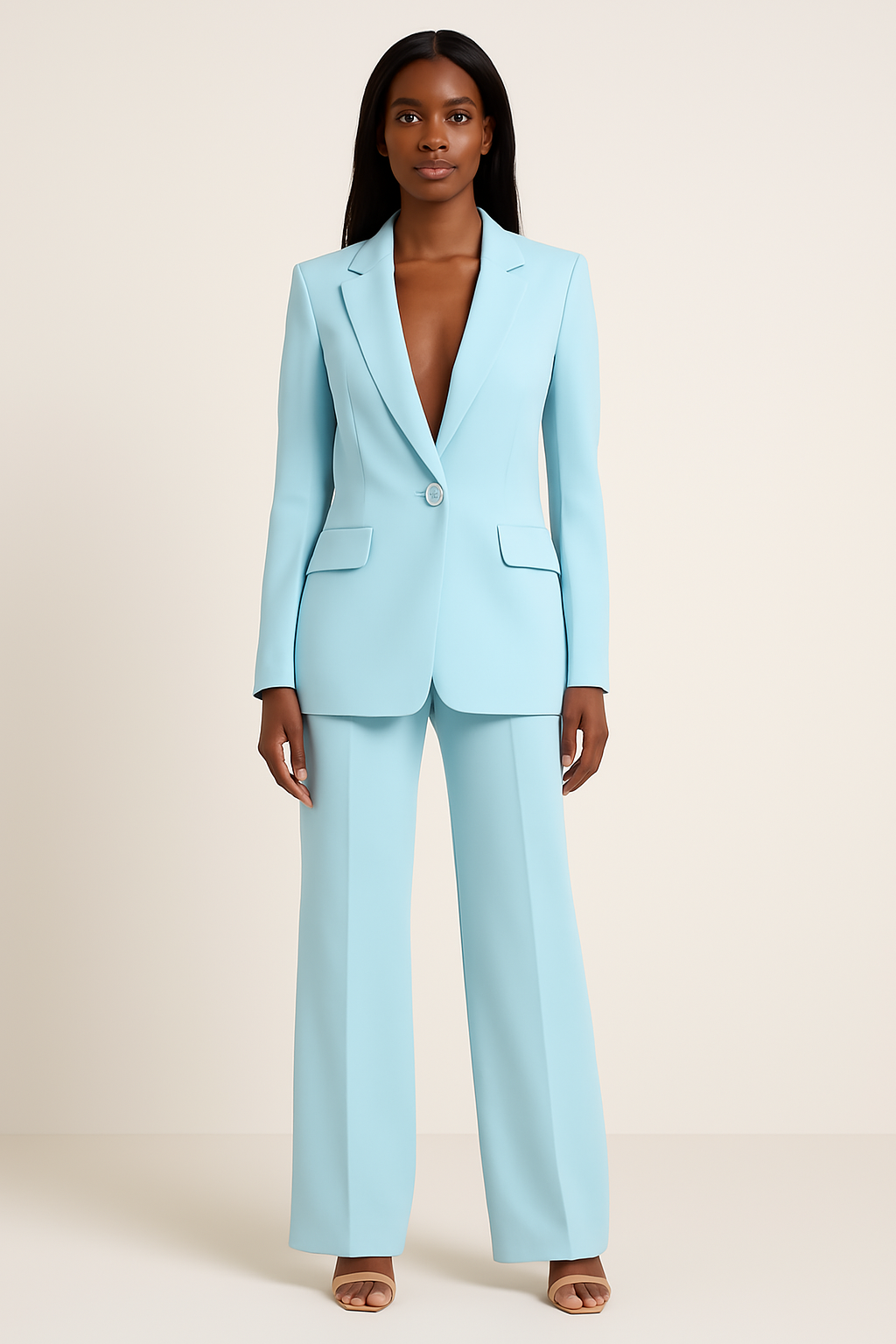 Camille | Women's Wide-Leg Tailored Pantsuit Set