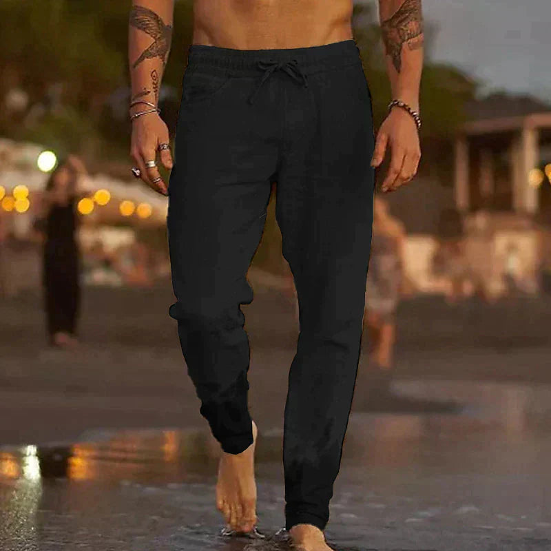 Luca | Men's Relaxed Fit Drawstring Beach Trousers