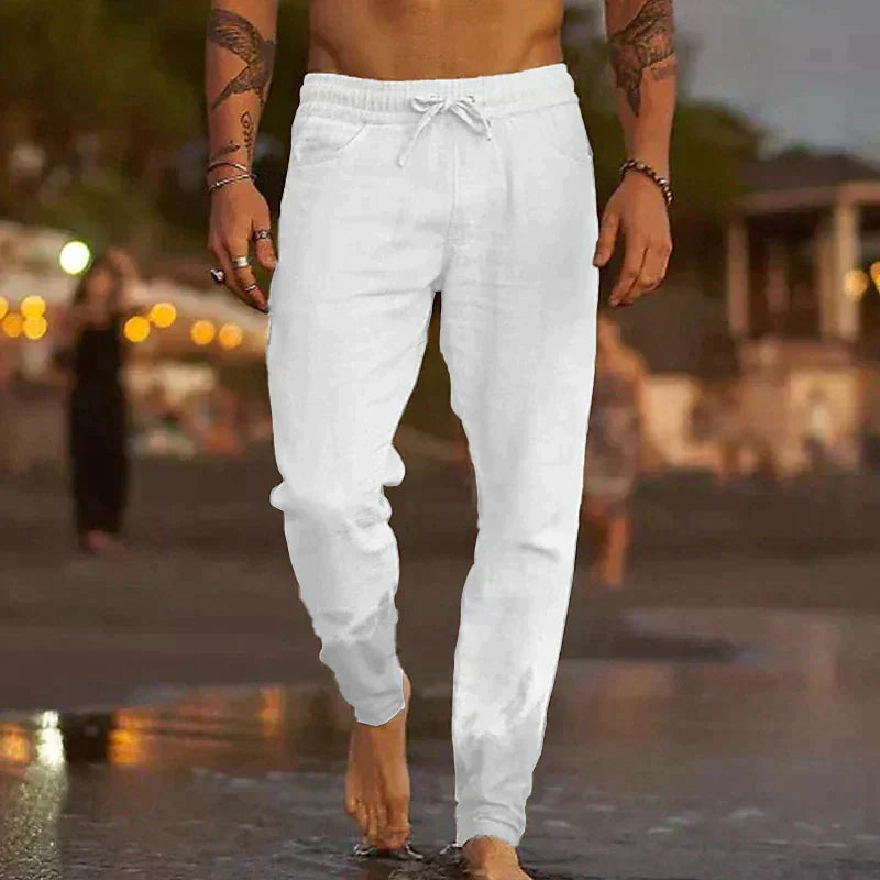 Luca | Men's Relaxed Fit Drawstring Beach Trousers