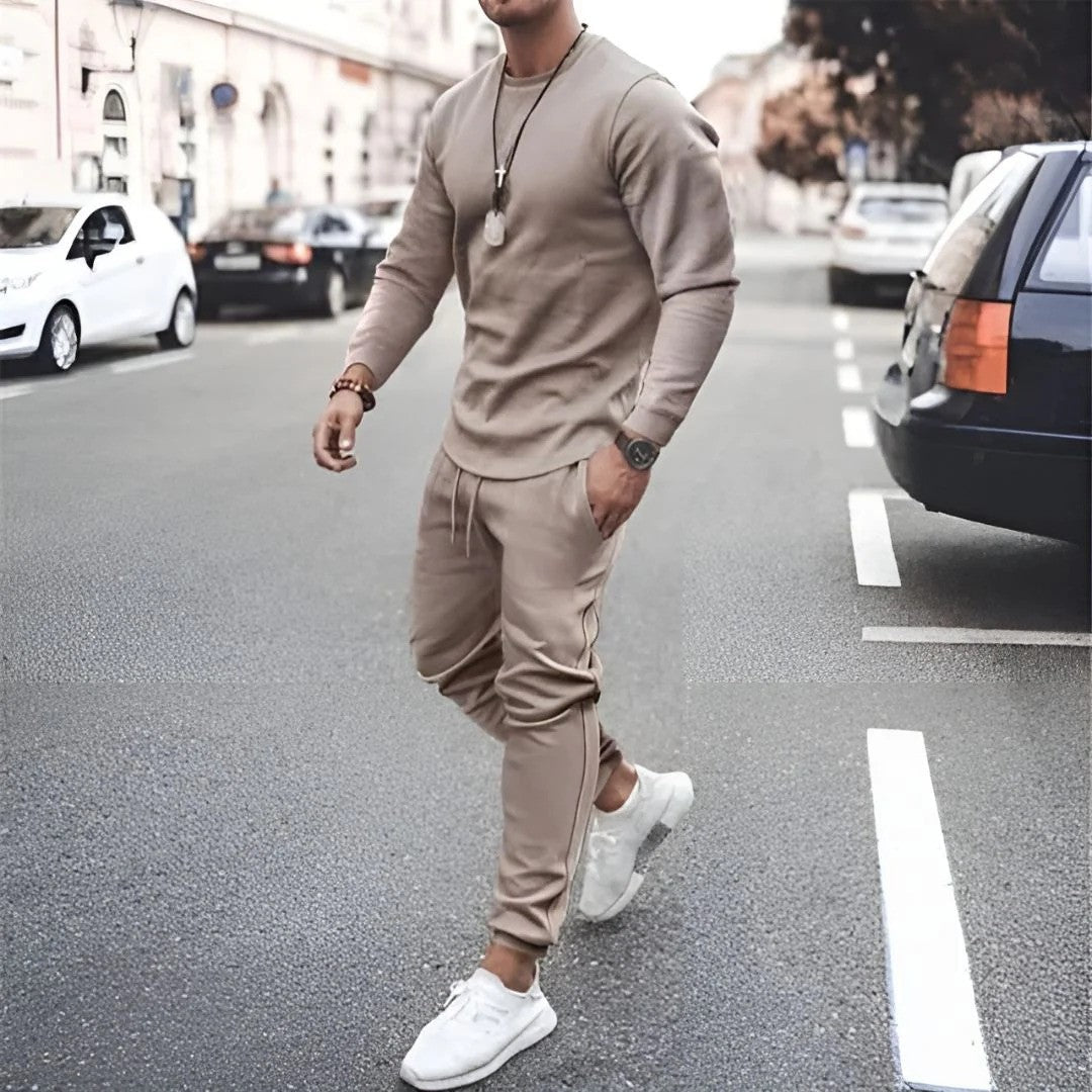 Kieran | Men's Slim Fit Zip Front Tracksuit Set