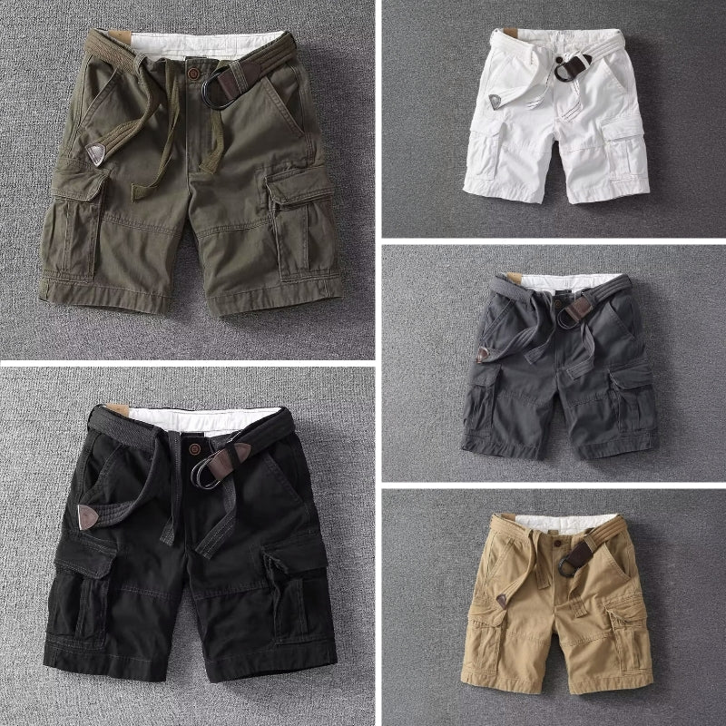 Brock | Men's Multi Pocket Casual Cargo Shorts