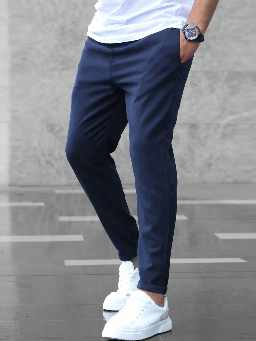 Dorian | Men's Slim Fit Casual Tapered Trousers