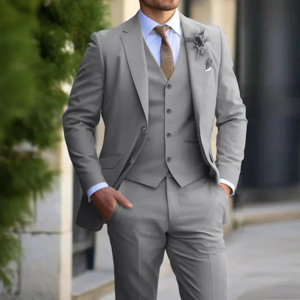 Adrian | Men's Tailored Three-Piece Formal Suit