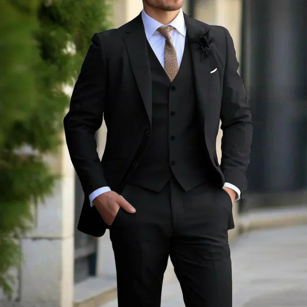 Adrian | Men's Tailored Three-Piece Formal Suit