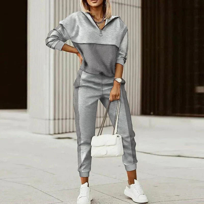 Freya | Women's Patterned Casual Tracksuit Set