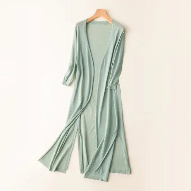 Arden | Women's Lightweight Open Front Long Cardigan