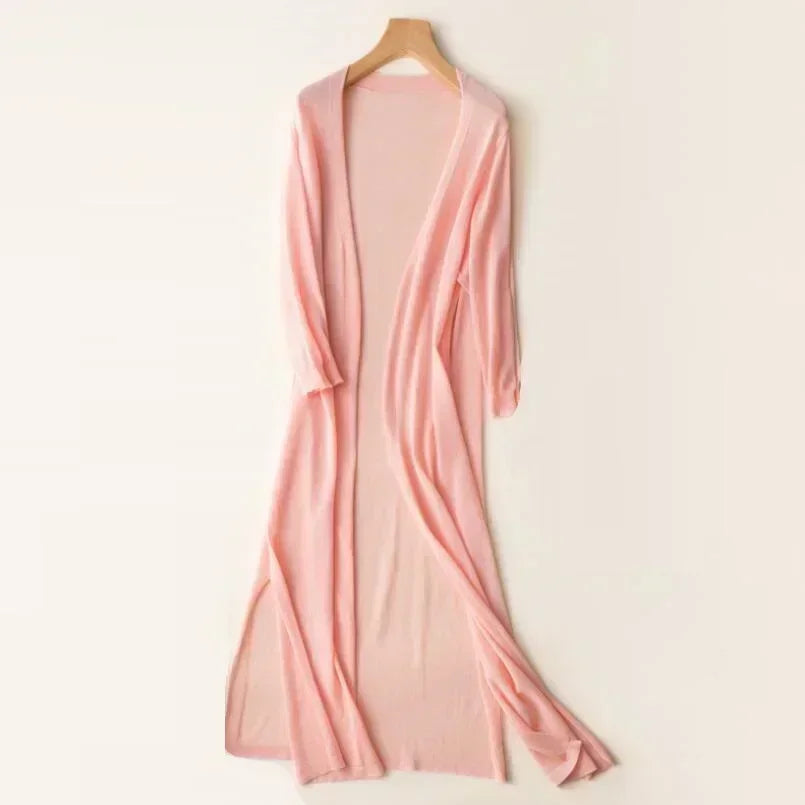Arden | Women's Lightweight Open Front Long Cardigan