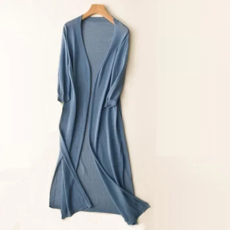 Arden | Women's Lightweight Open Front Long Cardigan