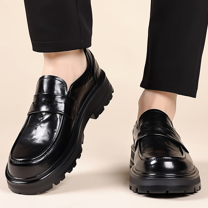 Oliver | Men's Leather Penny Slip-On Orthopedic Loafers
