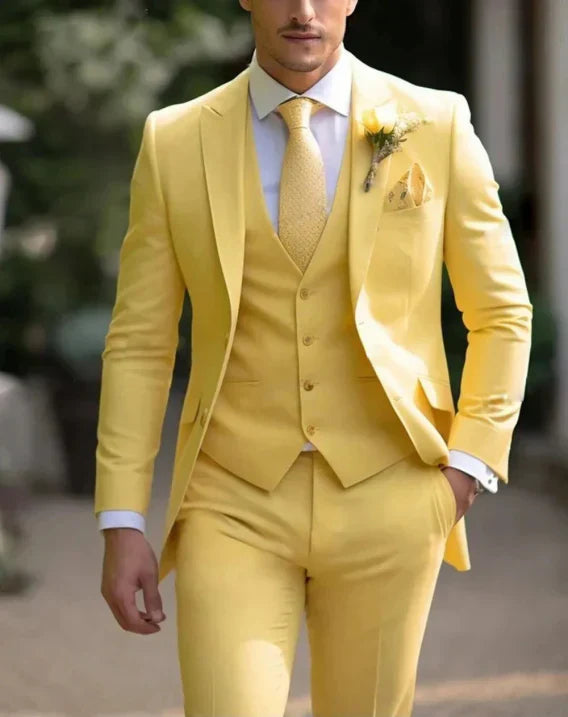 Caleb | Men's Slim Fit Three-Piece Suit