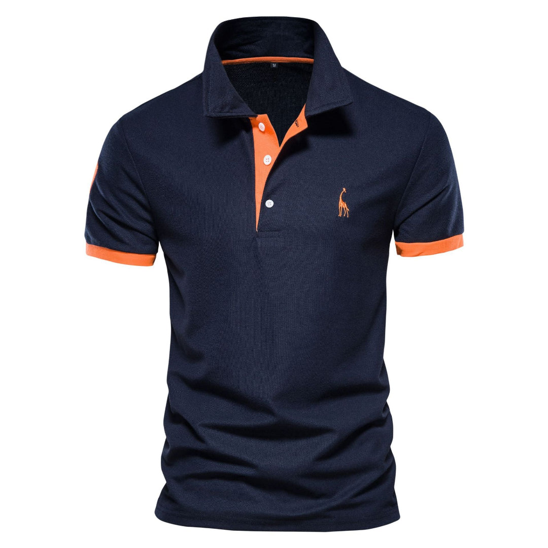 Victor | Men's Slim Fit Contrast Trim Polo